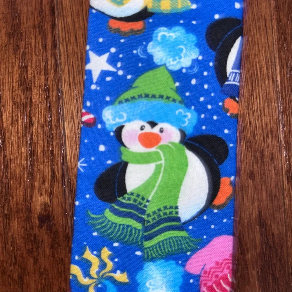 Kids Blue Christmas Tie